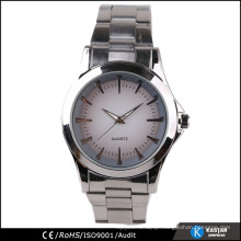 simple watch quartz on dial watch stainless steel
